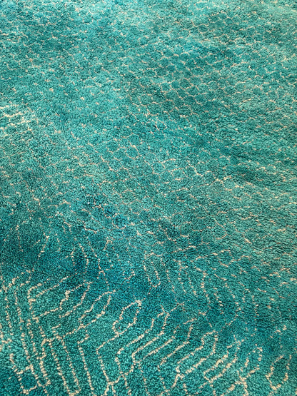Vintage Moroccan Rug - Turquoise