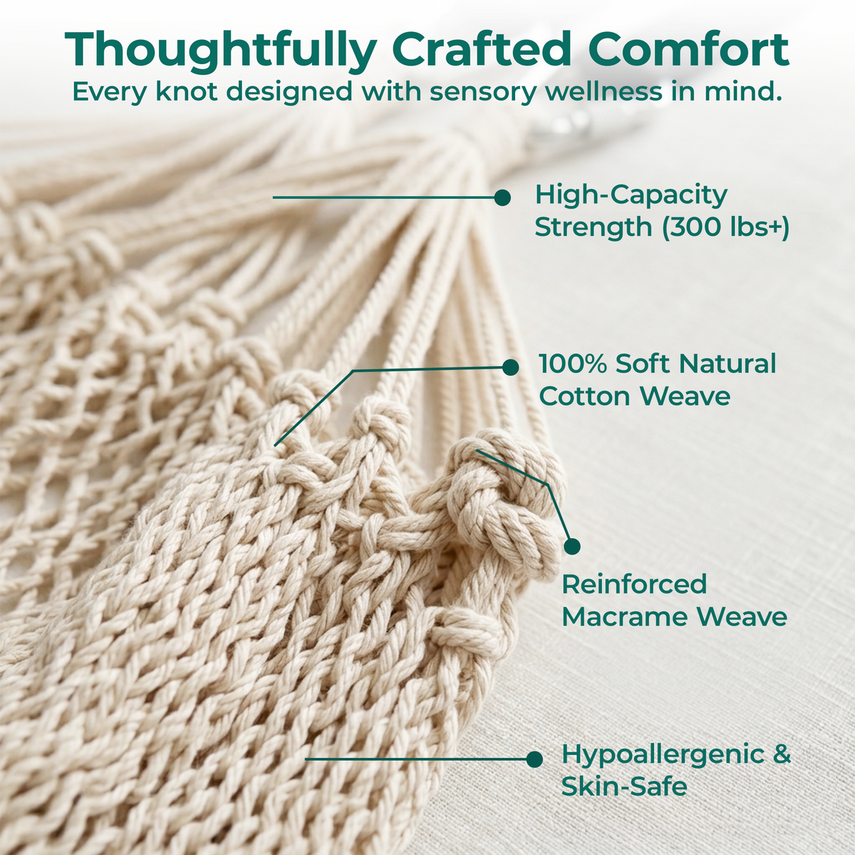Therapist-Designed Sensory Swing — Cozy Calm for All Ages